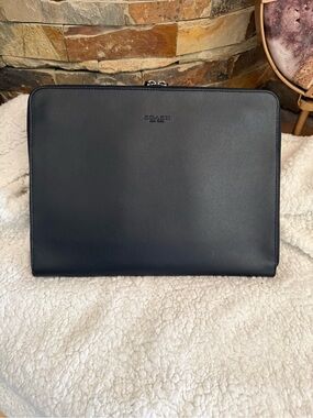 Coach Leather Tech Portfolio Zipper Notepad Case F64915 NWT